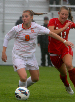 Jackie Firenze has scored four goals in her freshman season. The Orange has eight freshmen on the team, which is 8-4-2 with three games remaining.