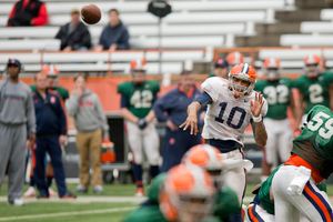 Terrel Hunt led Syracuse to a touchdown during his only drive at quarterback. He will get some time at the position on Saturday against Wagner.