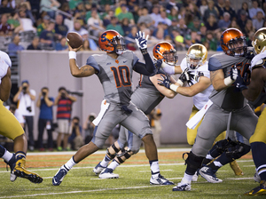 Senior quarterback Terrel Hunt was one of four captains head coach Scott Shafer announced through a tweet on Saturday night.