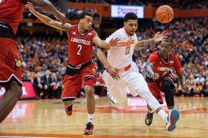 Michael Gbinije and Syracuse saw their five-game winning streak snap at the hands of Louisville.