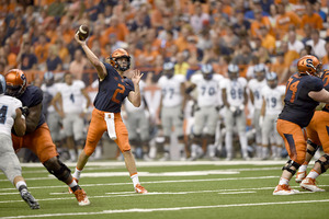 Eric Dungey missed a lot of time last season after taking unnecessary hits outside the pocket. It's an area he's working on improving.