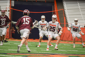 Syracuse clamped down on Colgate and only allowed three goals in a 15-goal victory in the Carrier Dome.