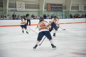 With the win, Syracuse continues to gain ground in the CHA standings and remains in second place behind leader Robert Morris (14-2-5, 7-1-1 CHA).