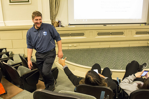 Student Association leadership approved measures to expand the menstrual hygiene product program and kicked off Mental Health Awareness Week.