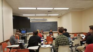 Community members discussed intersectional feminism and women's liberation.