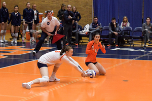 Syracuse had a .090 hitting percentage, its second-lowest mark of the season. This photo is from Syracuse's 3-0 win against Virginia Tech at home on Oct. 27.