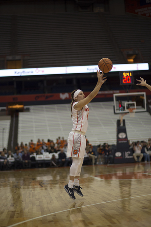 Despite Syracuse's offensive explosion, Tiana Mangakahia didn't record double digit assists for the first time this season. 