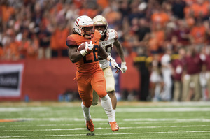 Jarveon Howard broke off a 45-yard against Florida State. 