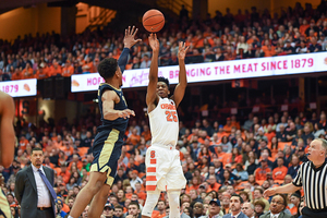 Tyus Battle's scoring average is lower than it was last season.