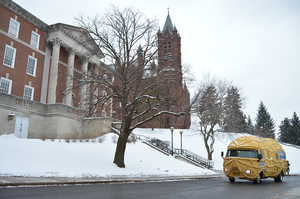 The Planters NUTMobile is on campus this week to recruit next year’s group of Planters brand ambassadors, known as Peanutters.