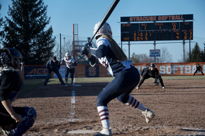 Syracuse had six hits in the fifth and sixth inning, all coming with two outs.