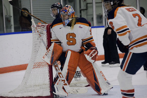 Goalkeeper Allison Small made a career-high 36 saves in the loss.