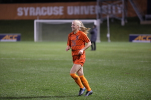 Meghan Root scored twice last year as a freshman. This weekend, she netted three goals for SU.