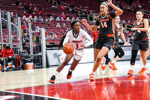 Louisville shot 46.4% from distance as Syracuse played a half-court press for most of the game.