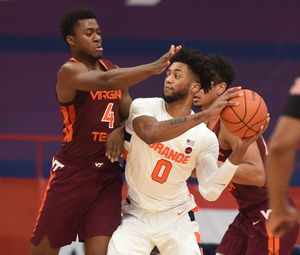 Alan Griffin drives to the net in Syracuse's 78-60 win over Virginia Tech.