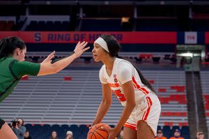 Alaina Rice scored 17 points and stole the ball five times off the bench in the win over Boston College.