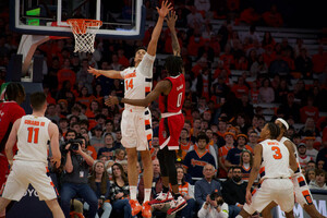 Jesse Edwards finished with 18 points and 16 rebounds to help Syracuse to its first ranked win in almost two years 