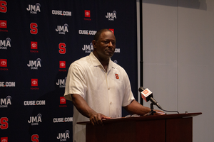 Dino Babers addressed the media for the first time in 2023 ahead of training camp.