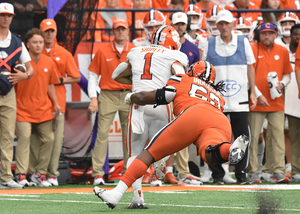 Syracuse was sloppy with penalties and struggled to protect Garrett Shrader in its 31-14 loss to Clemson.