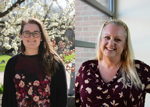 Margaret Craft (left) and Tara Slater (right) are two of the Syracuse University staff members seeking to form a union. Their unionization coincides with similar efforts across several groups of on-campus workers.