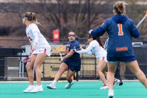 Emma Ward’s seven points and Olivia Adamson's four goals led to SU’s 15-9 top-10 road win over Maryland Saturday.