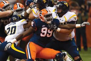 Former Syracuse defensive end Chandler Jones is projected to be picked in the first round of the NFL Draft on Thursday.