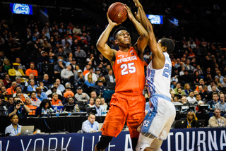 UNC took a 39-29 lead to halftime against Battle and the Orange. North Carolina remained in control early on in the second half and held a 56-35 lead after a 10-2 run. 