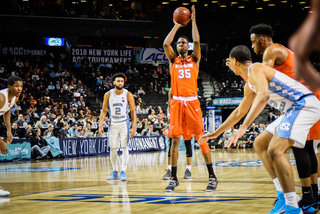 Freshman forward Bourama Sidibe played 22 minutes, scoring four points and grabbing 10 boards. He fouled out late in the game. 