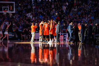 The Orange took the CenturyLink Center floor for a 9 p.m. local time start. 