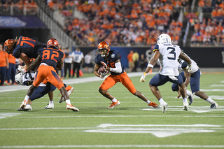 Syracuse rushed for 115 yards.