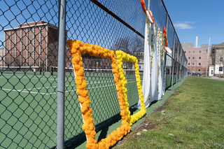 SASA e-board members prepared a photo backdrop area near the tennis courts to offer photo opportunities to attendees.