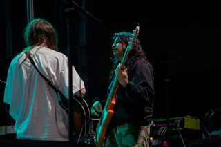 Webster walks around the stage, interacting not only with the crowd but also with her bandmates. Her guitarist adds more color to the set through their frequent solos.
